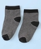 Honeyhap Premium Cotton Bamboo Non Terry Ankle Length Socks With Polka Dot Design Pack of 3 -Black & White