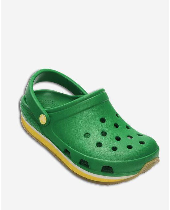 Crocs Crocs Retro Clog Kids-Kelly Green/Yellow