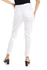 DULLABY Women's Slim Solid High Waist Jeans - White