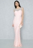 Embellished Trim Lace Maxi Dress