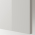 RINGHULT Cover panel - high-gloss light grey 39x86 cm