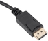 No Brand 1.8m DisplayPort To DisplayPort DP Male To Male Cable Adapter Wire Black