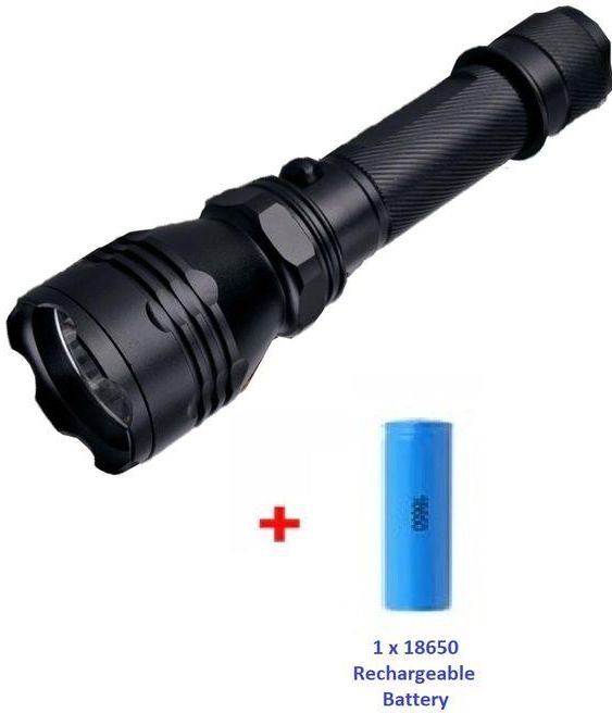 800 Lumen Rechargeable Combative Mini LED Flashlight Torch With Cob Light