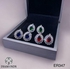 3Diamonds Platinum And Rhodium Plated Earrings With Zircon Stones-elegant Design