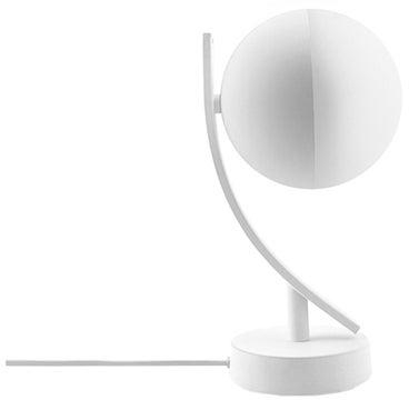 مصباح LED لإضاءة ليلية دافئة قابل لخفض الإضاءة بتصميم القمر أبيض 0.9كغم