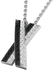 His & Her 0.32 Cts Diamond Necklace in 925 Sterling Silver (GH Color, PK Clarity) with 16" Silver Chain