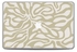غلاف لاصق بتصميم أعشاب بحرية بلون بيج لجهاز ماك بوك برو 17 (2015) متعدد الألوان