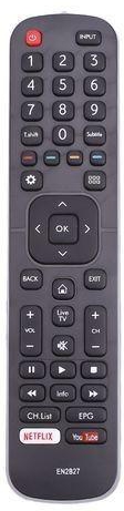 Hisense Smart TV Remote Control Replacement - Black