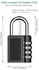 2 Pack Combination Lock 4 Digit Padlock for School Gym Locker,Sports Locker,Fence,Toolbox,Case,Hasp Storage(Black)