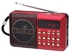 راديو FM بصوت ستيريو قوي YG - 011U أحمر وأسود