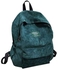 Velvet Zipper Backpack Green