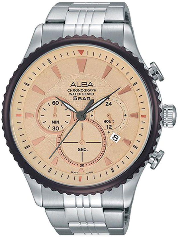 Men's Stainless Steel Analog Quartz Wrist Watch AT3855X