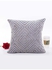 Geometric Patterned Supple Square Cushion Cover Grey 45x45centimeter