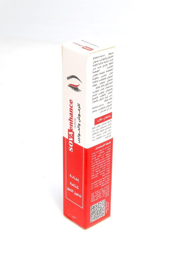SOVAenhance Serum For Eyelashes And Eyebrows - 10 Ml