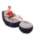 Intex Ultra Lounge Inflatable Chair With Foot Rest And Pump