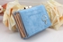 محفظة يد نسائية مصنوعة من الجلد المركب والمخمل, بحجم صغير, اللون أزرق