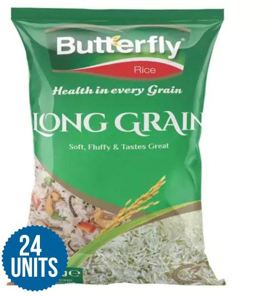Butterfly Rice - Long Grain 1Kg 24 X 1kg-(Wholesale)  