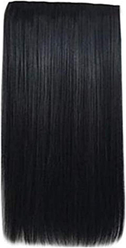 Long Straight Synthetic Hair Extension, Black