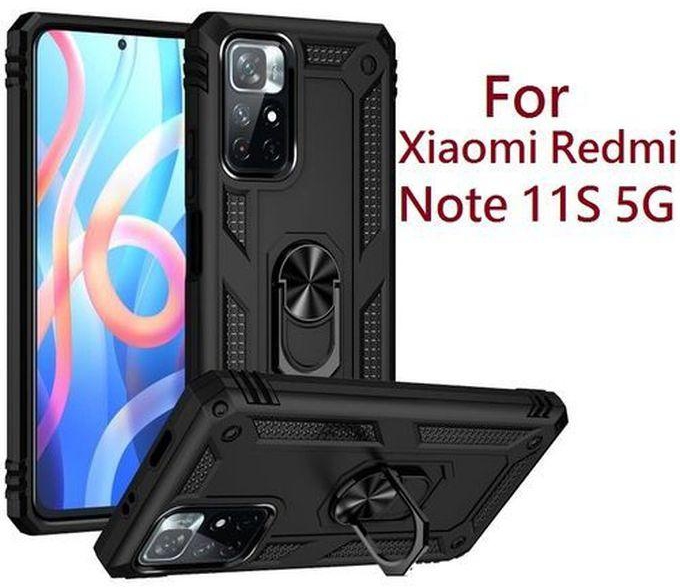 Xiaomi Redmi Note 11S 5G - ShockProof Case (Pouch) With Magnetic Ring Holder/Stand