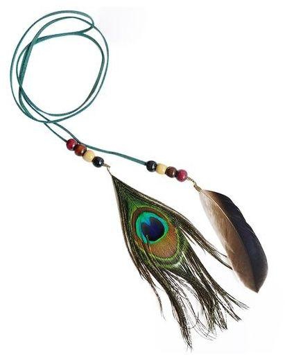 Eissely Indian Gorgeous Feather Headband Headdress Headpieces Necklace Belt C