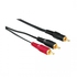 Hama 00044113 Subwoofer Cable, Rca Plug - 2 Rca Plugs, 2 M