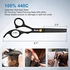 Sirabe 10 PCS Hair Cutting Scissors Set, Professional Haircut Scissors Kit with Cutting Scissors,Thinning Scissors, Comb,Cape, Clips, Black Hairdressing Shears Set for Barber, Salon, Home