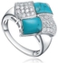 Cynosure 925 Sterling Ring - Silver & Turquoise