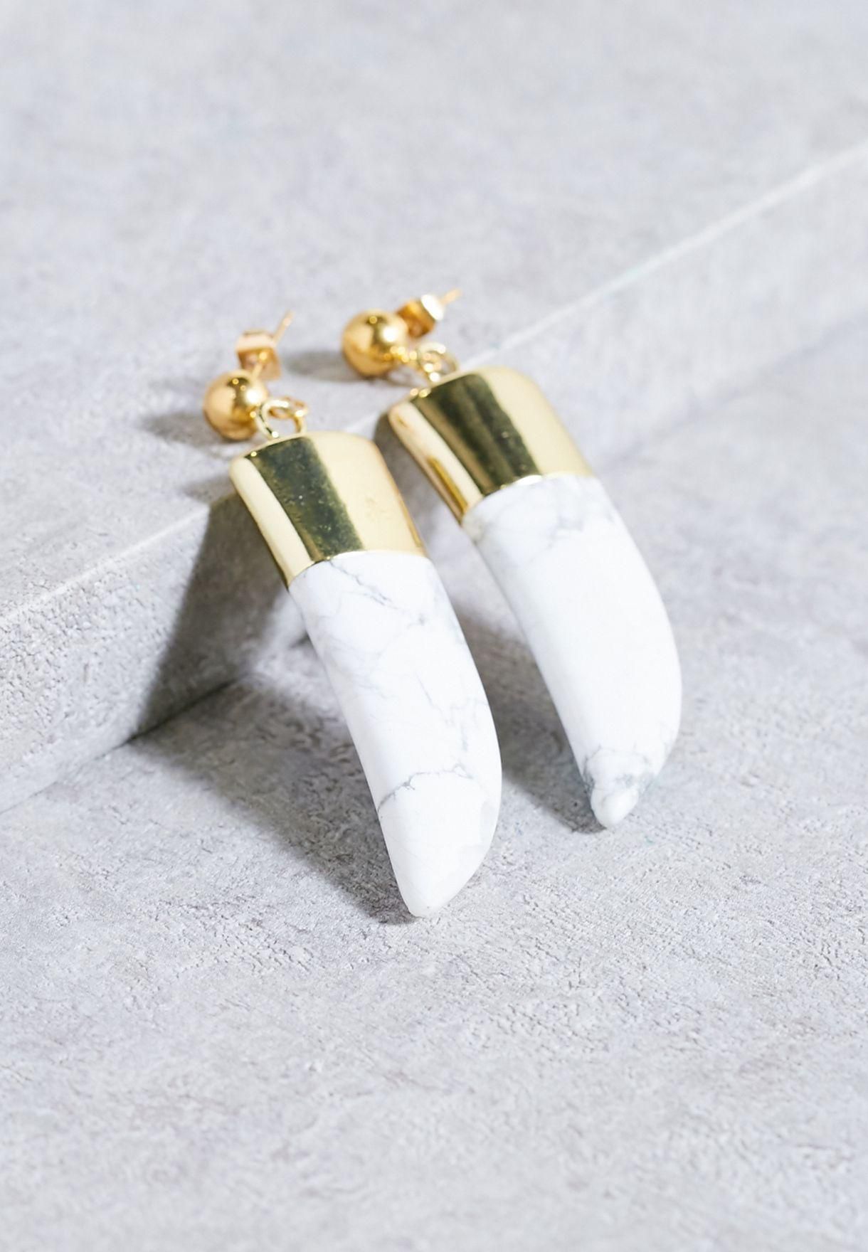 Marble Stone Earrings