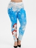 Plus Size Christmas Snowflake Cat Print Leggings - 1x