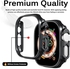 Miimall Compatible for Apple Watch Ultra/Ultra 2 49mm Case PC Hard [Without Screen Protector] Full Body Anti-Scratch Shockproof Protector Case Accessories for Apple Watch Ultra/Ultra 2 49mm Black