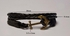 Black Leather Bracelet Clasped with Metallic anchor Clasp Bronze Color Item No 704 - 1