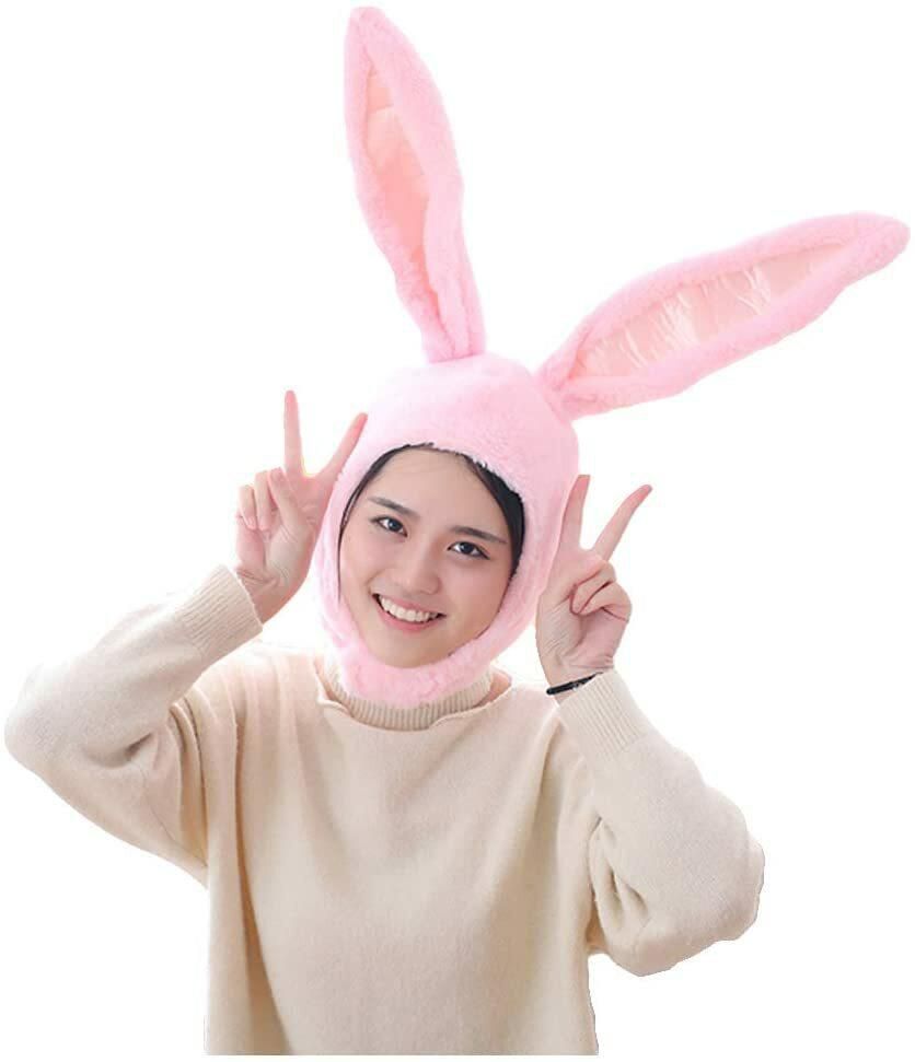 Aiwanto Girl Rabbit Hat Eastern Bunny Hat Bunny Ears Cap Funny Party Holiday Hat Cute Costume for Men and Women