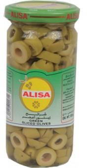 ALISA SLICED GREEN OLIVES 120G