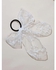 Hair Tie Scrunchies Band Bow Knot Mesh Embroidered Accessories for Women