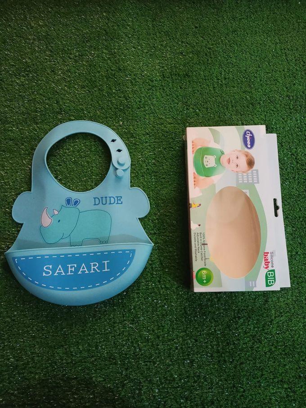 Silicone Baby Bib Waterproof Children's Saliva Pad