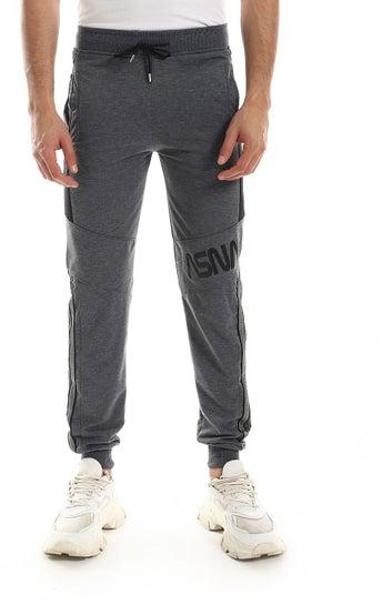 Detailed Casual Sweatpants With Tape