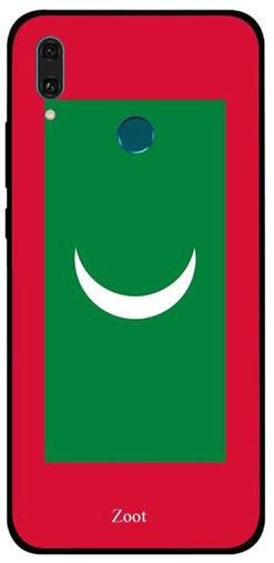 Maldives Flag Printed Protective Case Cover For Huawei Y9 2019 Red/Green/White