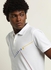 Illusion Printed Regular Fit Collared Neck Polo White