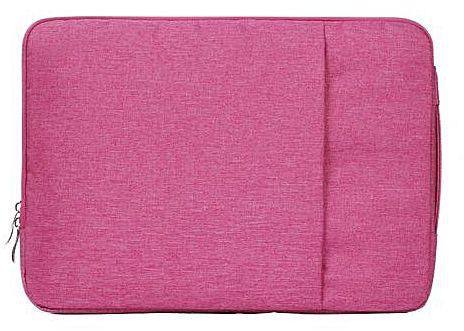 Generic 11.6 Inch Universal Fashion Soft Laptop Denim Bags Portable Zipper Notebook Laptop Case Pouch Forbook Air, Lenovo And Other Laptops, Size: 32.2x21.8x2cm (magenta)