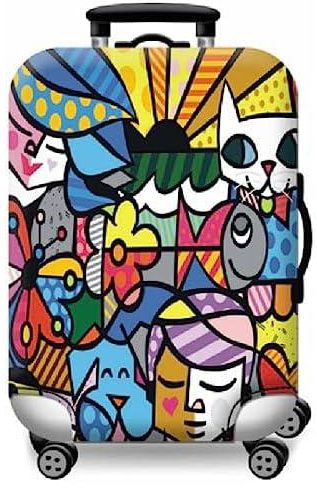 Abstract Luggage Cover - Add a Touch of Artistry and Abstraction to Your Bag (24-inch)