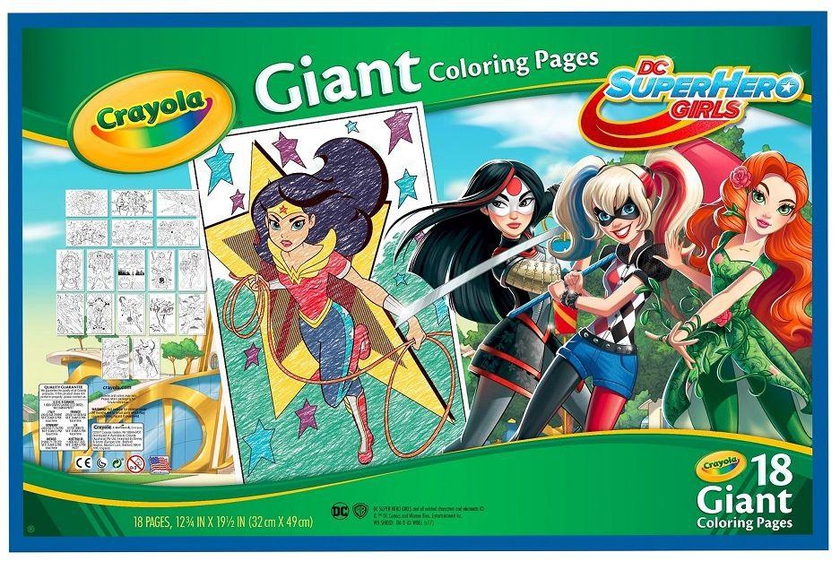 Crayola Giant Coloring Pages, Dc Girls Superhero, For Kids