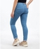 Esla Womens Skinny Blue Jeans Pants