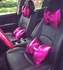 Car Seat Cushion - 4 Pcs - Pink
