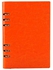 دفتر ملاحظات مناسب للعمل مصنوع من الجلد مقاس A5 برتقالي