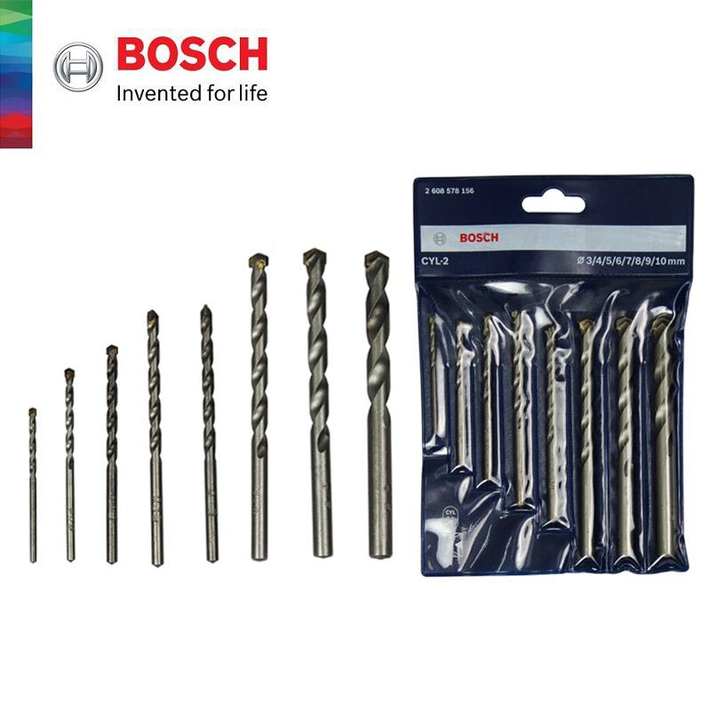 BOSCH 8pcs CYL-2 Masonry Drill Bit Set (3, 4, 5, 6, 7, 8, 9 & 10mm) - 2608578156