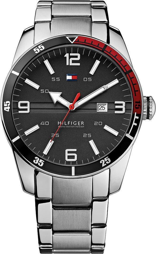 Tommy Hilfiger Noah Men's Black Dial Stainless Steel Band Watch - 1790916
