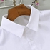 DELFINO Lady's Fake Collar Half Shirt Blouse Detachable False Collar Joker Shirt Decorative Collar Dickey Collar Cuff Cotton Choker Tie False Lapel Point– White