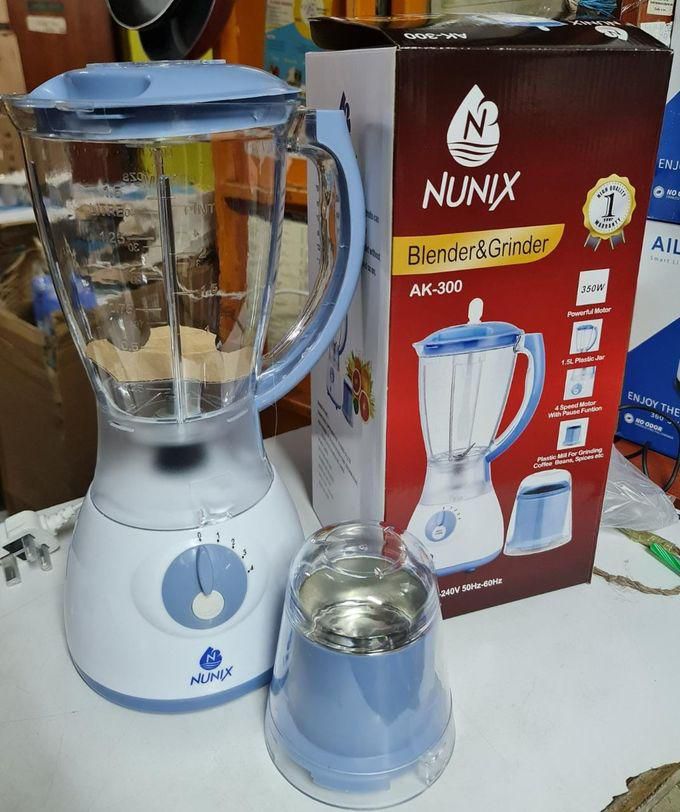 Nunix 2 In 1 Blender With Grinder-1.5 Litres