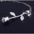Silver Flower Pendant Necklace Silver Plated And Platinum
