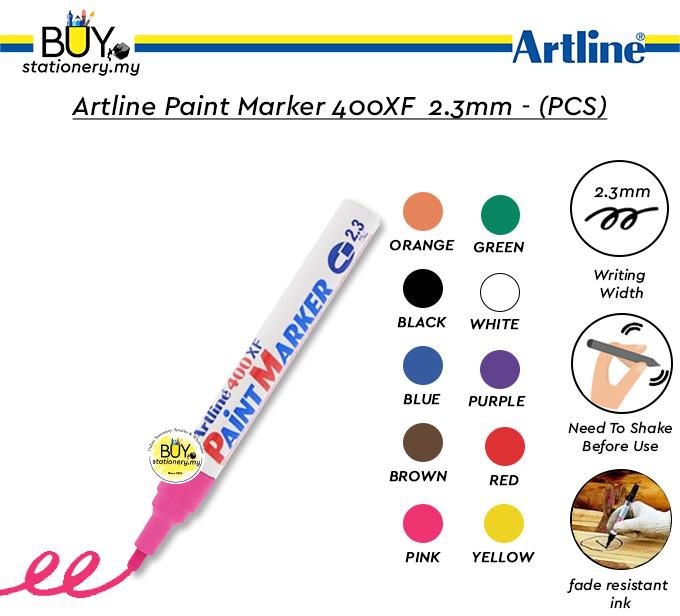 Artline 400XF Paint Marker 2.3mm - 1s/PCS (10 Colors)